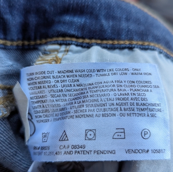 NWT Vintage America Medium Wash Stretch Denim Boot Cut Blue Jeans Size 12 - Picture 8 of 9